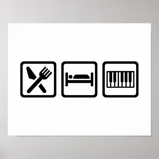 Essen Sleep Piano Poster (Vorne)