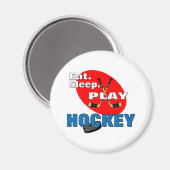 Essen Sleep Play Hockey Magnet (Vorderseite/Rückseite)