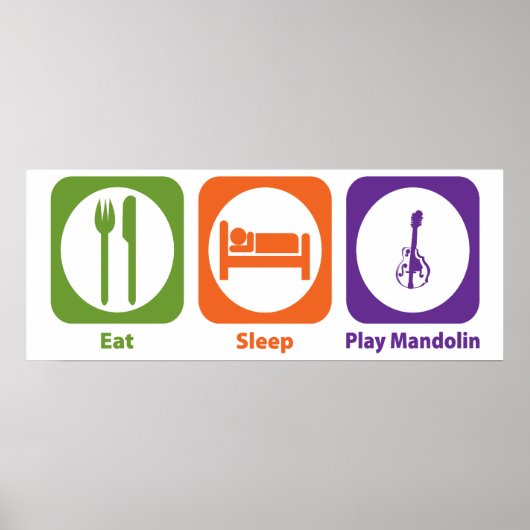Essen Sleep Play Mandolin Poster (Vorne)