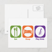 Essen Sleep Play Viola Postkarte (Vorne/Hinten)