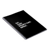 Essen Sleep Projekt Autos wiederholen Notizblock (Rechte Seite)