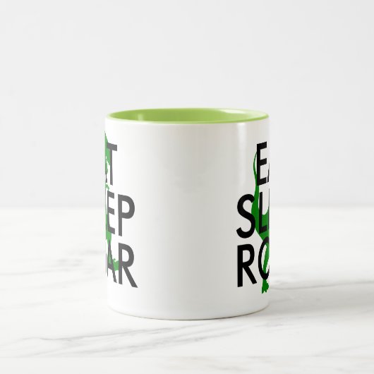 Essen Sleep Roar Dinosaur Tasse | Niedliches Spric (Mittel)