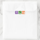 Essen Sleep Rock Klettern 2 Runder Aufkleber (Tasche)