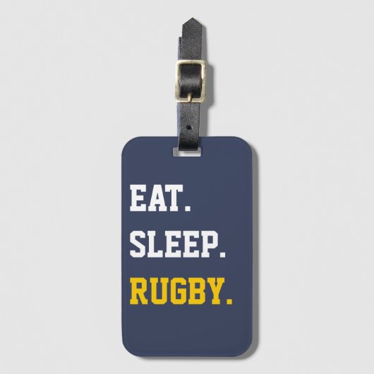 Essen Sleep Rugby Gepäckanhänger (Vorderseite Vertikal)