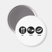 Essen Sleep Rugby Magnet (Vorderseite/Rückseite)
