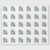 Essen Sleep Rugby Wiederholung Fußball Sport Geschenkpapier (Flach)