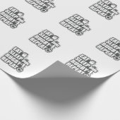 Essen Sleep Rugby Wiederholung Fußball Sport Geschenkpapier (Ecke)