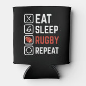 Essen Sleep Rugby Wiederholung Sportgeschenk Dosenkühler (Vorderseite)