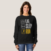 Essen Sleep Run Marathon Runner Sweatshirt (Vorne ganz)