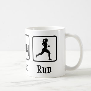 Essen Sleep Run Motivierend Runner Kaffeetasse