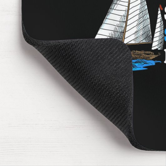 Essen Sleep Sailing Wiederholung nautischer Boot-S Mousepad (Ecke)