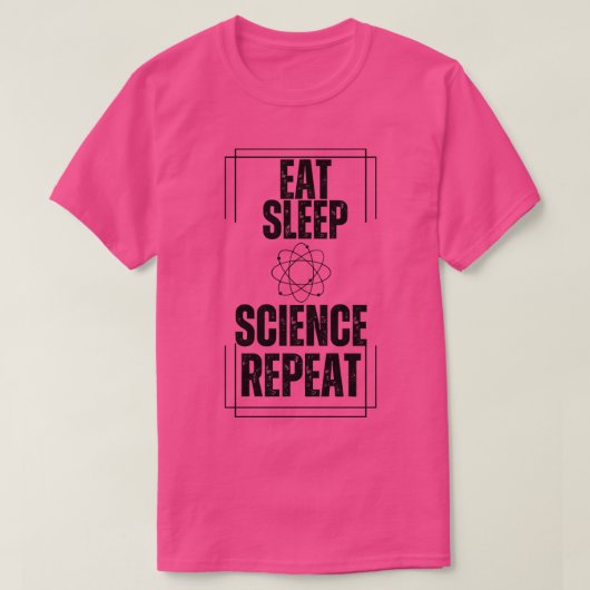 Essen Sleep Science wiederholen T-Shirt (Design vorne)