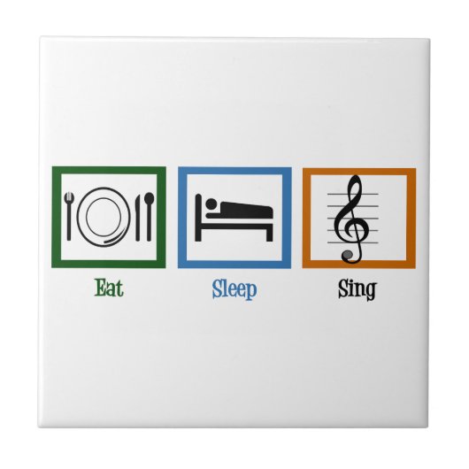 Essen Sleep Sing Fliese (Vorderseite)