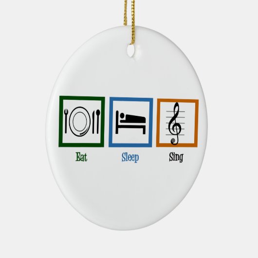 Essen Sleep Sing Keramikornament (Rechts)