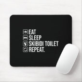 Essen Sleep Skibidi Toilette Wiederholung Funny Sk Mousepad (Mit Mouse)