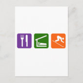 Essen Sleep Skiing Postkarte (Vorderseite)