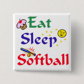 Essen Sleep Softball Button (Vorderseite)