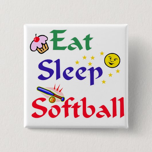Essen Sleep Softball Button (Vorderseite)