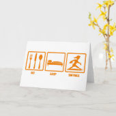 Essen Sleep Softball Karte (Gelbe Blume)