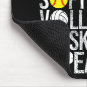 Essen Sleep Softball Volleyball Basketball Wiederh Mousepad (Ecke)