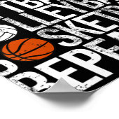 Essen Sleep Softball Volleyball Basketball Wiederh Poster (Ecke)