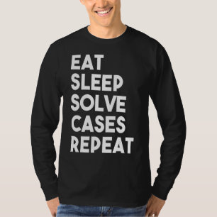Essen Sleep Solve Hüllen Wiederholung Anwalt Litig T-Shirt