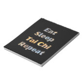 Essen Sleep Tai Chi Wiederholung Notizblock (Rotiert)