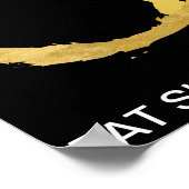 Essen Sleep Tance Wiederholung Black Gymnastic Bal Poster (Ecke)