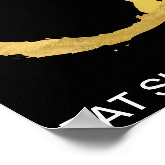 Essen Sleep Tance Wiederholung Black Gymnastic Bal Poster (Ecke)