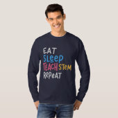 Essen Sleep Teach Stem Lehrer T-Shirt (Vorne ganz)