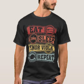 Essen Sleep Tenor viola Wiederholung T-Shirt (Vorderseite)