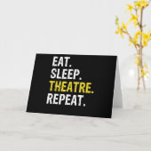 Essen Sleep Theater Wiederholung Schauspieler Dram Karte (Gelbe Blume)