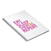 Essen Sleep Theater Wiederholung Thespian Notizblock (Rechte Seite)