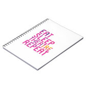 Essen Sleep Theater Wiederholung Thespian Notizblock (Linke Seite)