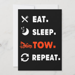 Essen Sleep Tow Wiederholung Schleppzug Fahrergesc Save The Date