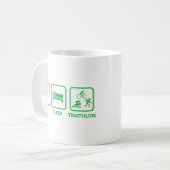 Essen Sleep Triathlon Kaffee Tasse (Vorderseite Links)