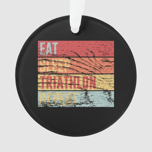 Essen Sleep Triathlon Wiederholung Ornament (Vorderseite)
