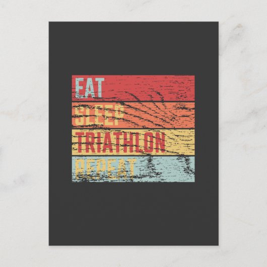 Essen Sleep Triathlon Wiederholung Postkarte (Vorderseite)