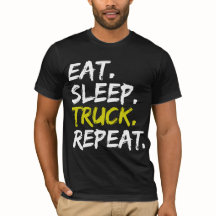 Essen Sleep Truck Repeat Trucker Fahrer Funny