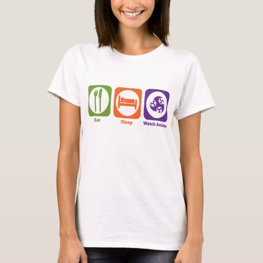 Essen Sleep Watch Anime T-Shirt (Vorderseite)