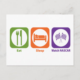 Essen Sleep Watch NASCAR Postkarte