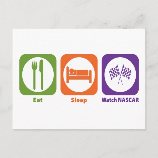Essen Sleep Watch NASCAR Postkarte (Vorderseite)