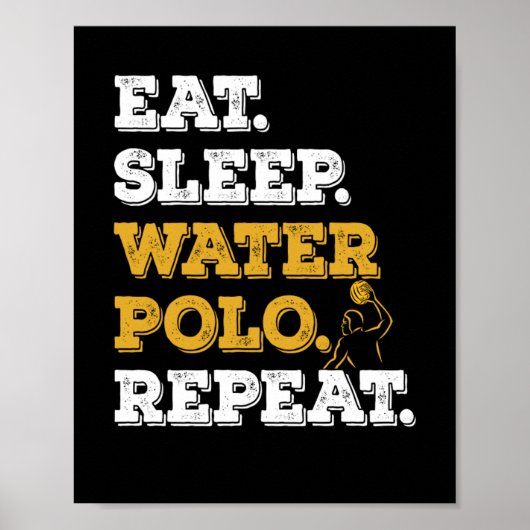 Essen Sleep Waterpolo Wiederholung Poster (Vorne)