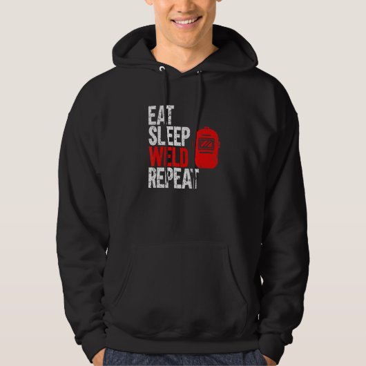 Essen Sleep Weld Repeat Welder Hoodie (Vorderseite)