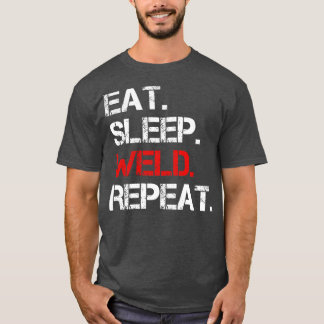Essen Sleep Weld Wiederholung 1 T-Shirt