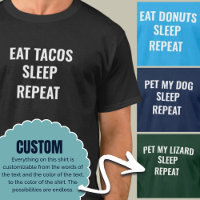 Essen Sleep Wiederholen Custom Hobby Personalisier