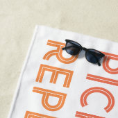 Essen Sleep Wiederholen Personalisiert Pickleball Strandtuch (Beispiel)