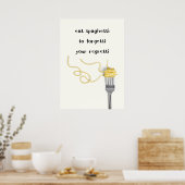 Essen Spaghetti Poster (Küche)