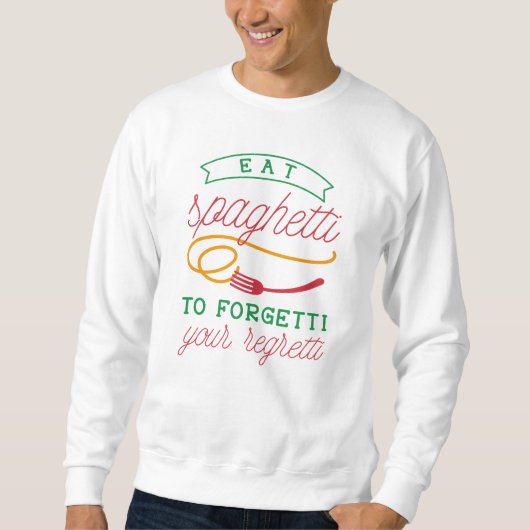 Essen Spaghetti Sweatshirt (Vorderseite)