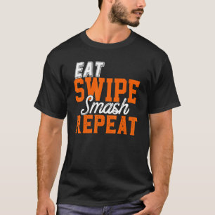Essen Swipe Smash Online-Single Verabred Party Fra T-Shirt